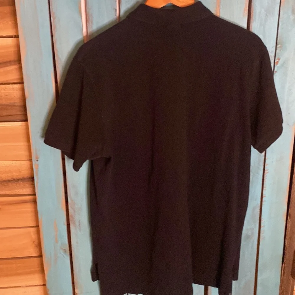 Vintage 80s Polo by Ralph Lauren polo shirt size Large black with red polo pony